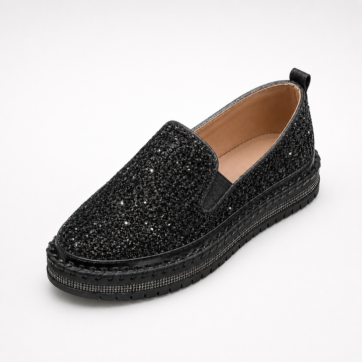 Lindsay Glitter Loafers