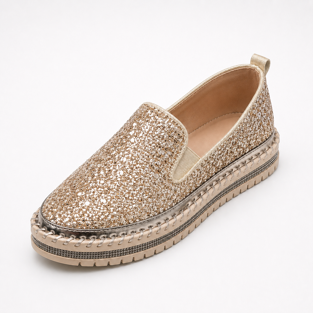 Lindsay Glitter Loafers