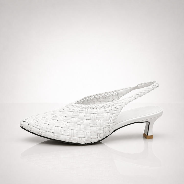 Maddison Woven Slingback Heels