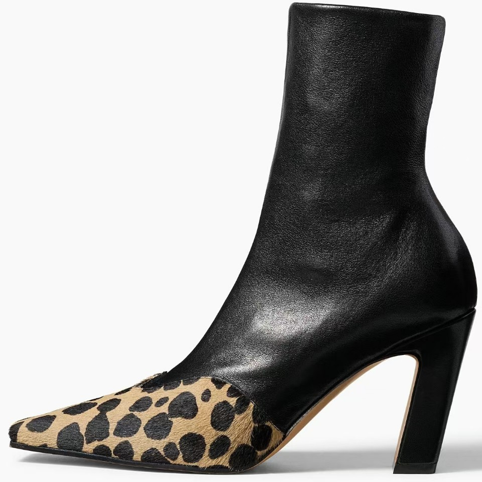 Sloane Bold Toe Ankle Boots
