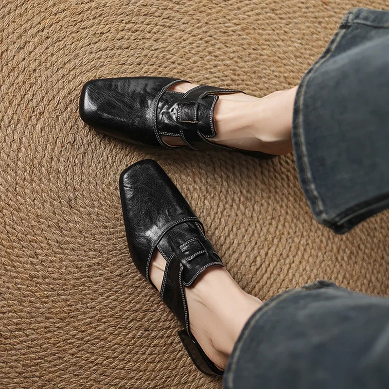 Valerie Leather Mule - London Lake