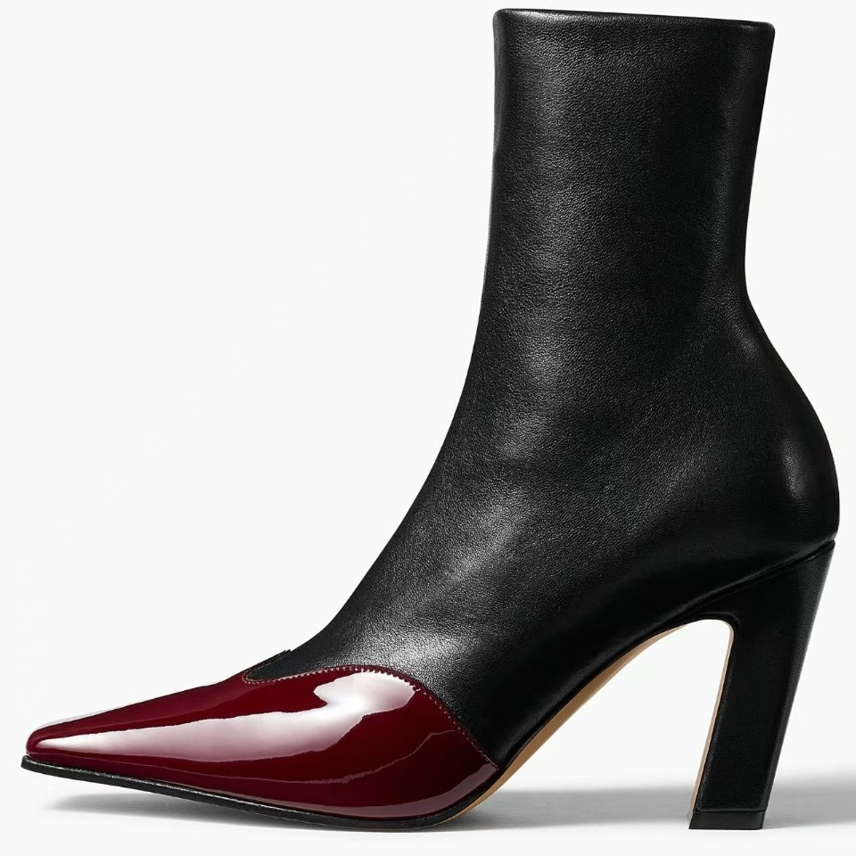Sloane Bold Toe Ankle Boots