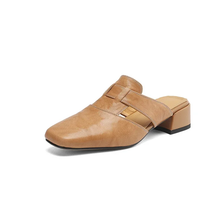 Valerie Leather Mule - London Lake