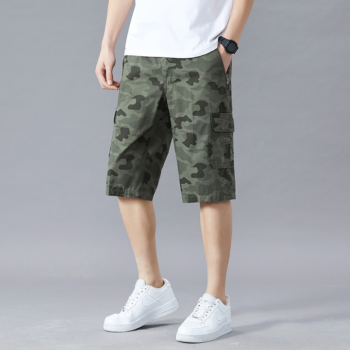 Branford Camo Cargo Shorts - London Lake