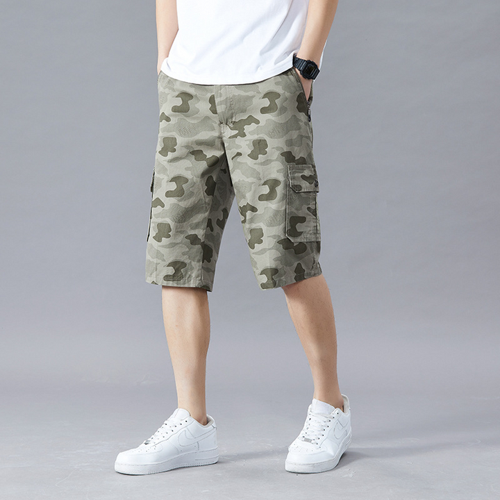 Branford Camo Cargo Shorts - London Lake