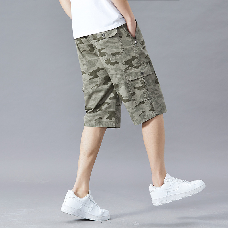 Branford Camo Cargo Shorts - London Lake