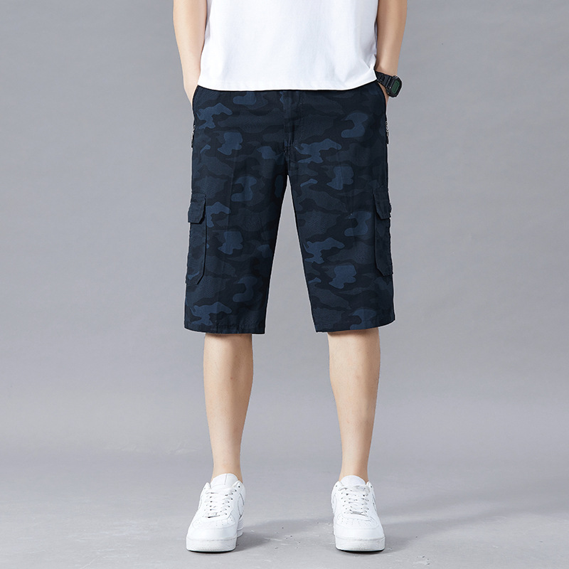 Branford Camo Cargo Shorts - London Lake