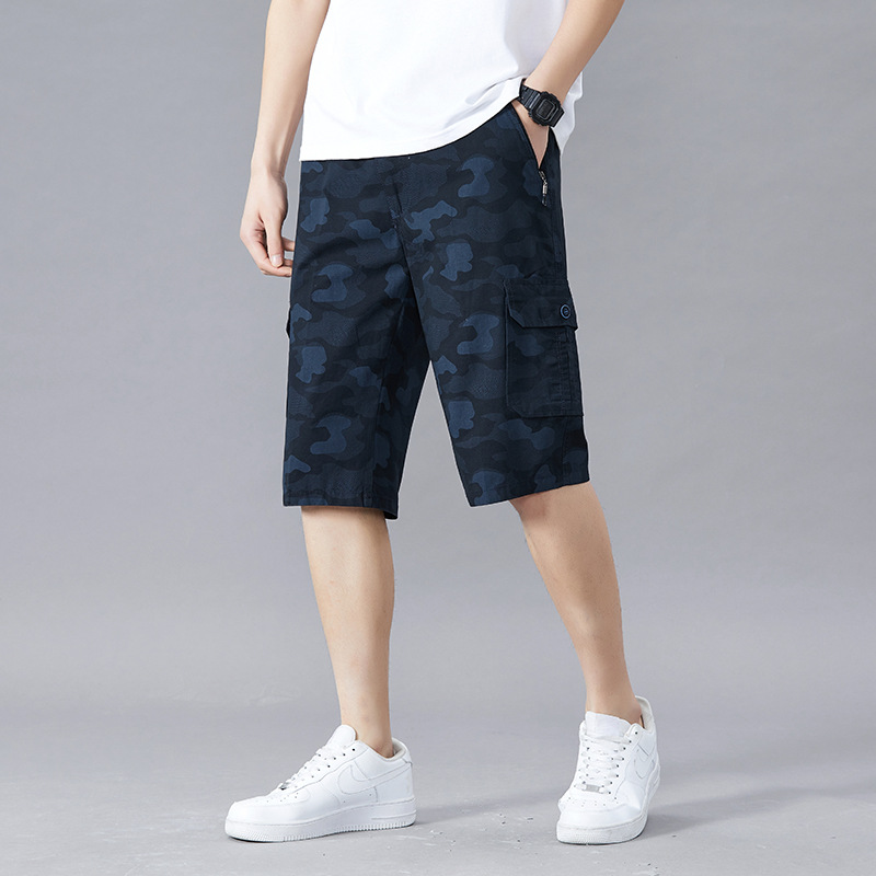 Branford Camo Cargo Shorts - London Lake