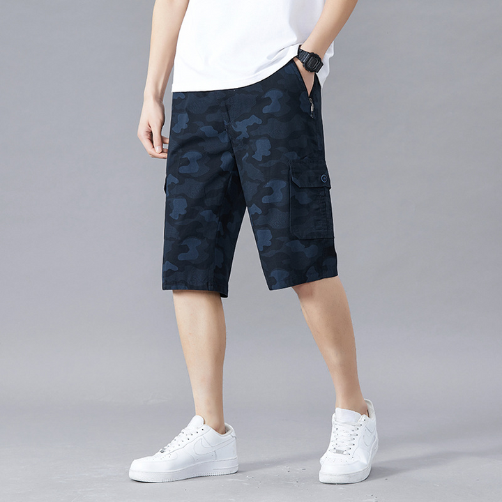 Branford Camo Cargo Shorts - London Lake