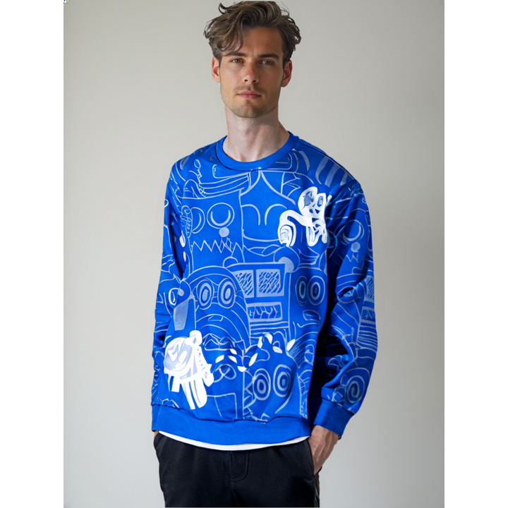 Metro Inkline Crew Neck Pullover - London Lake