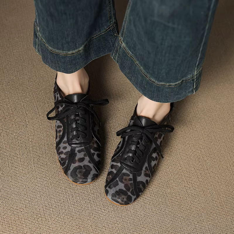 Leopard Mesh Sneakers - London Lake