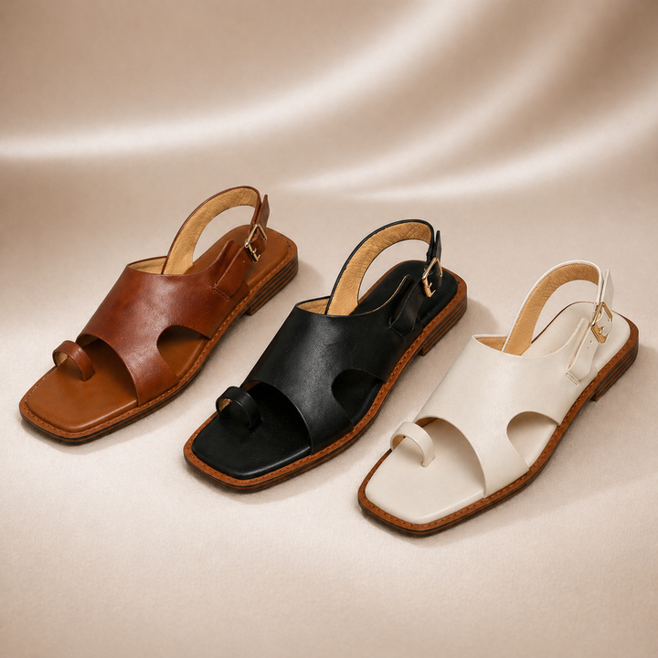 Mila Genuine Leather Sandals - London Lake