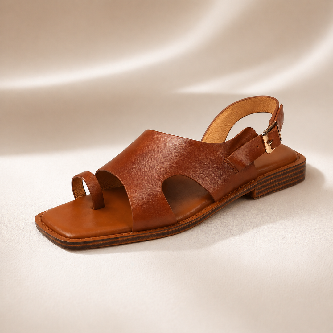 Mila Genuine Leather Sandals - London Lake