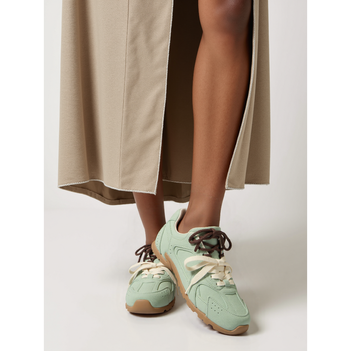 Duo Laced Suede Sneakers - London Lake