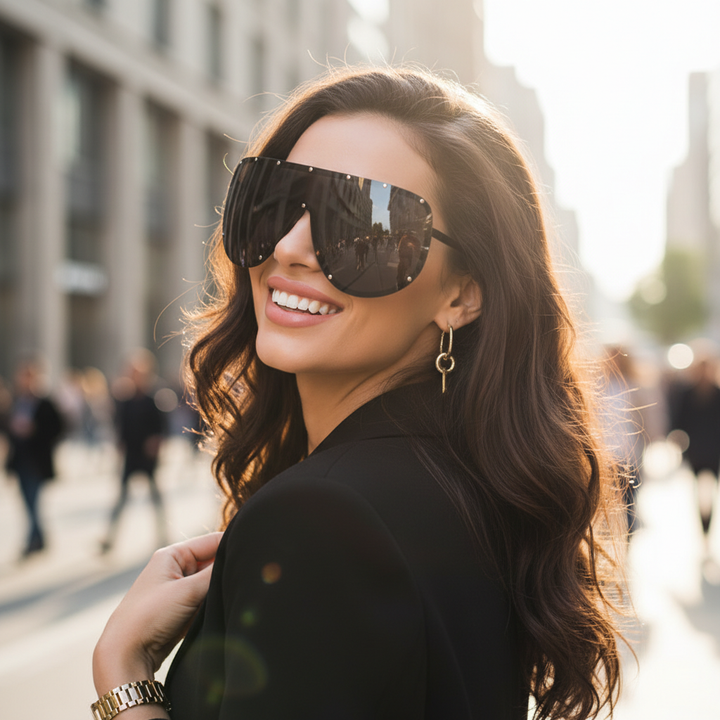 Alessa Visor Sunglasses - London Lake