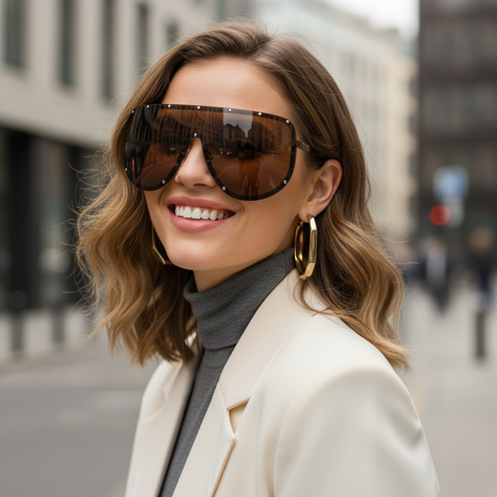 Alessa Visor Sunglasses - London Lake