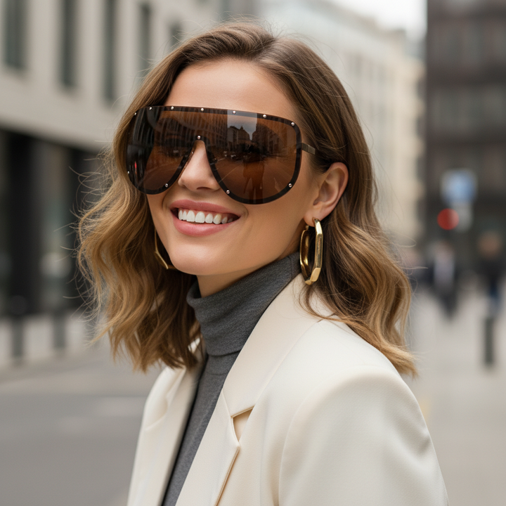 Alessa Visor Sunglasses - London Lake