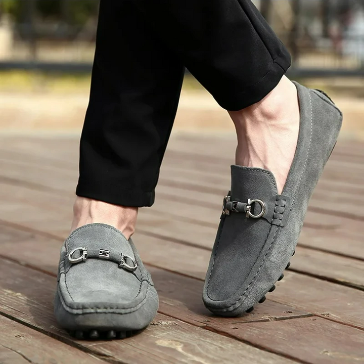 Monaco Suede Loafers - London Lake