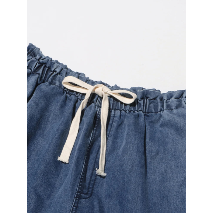 Ella Drawstring Cargo Jeans - London Lake