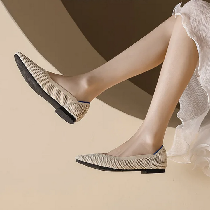 Orthopedic Mesh Ballet Flats - London Lake