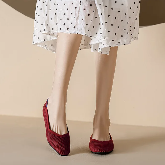 Orthopedic Mesh Ballet Flats - London Lake