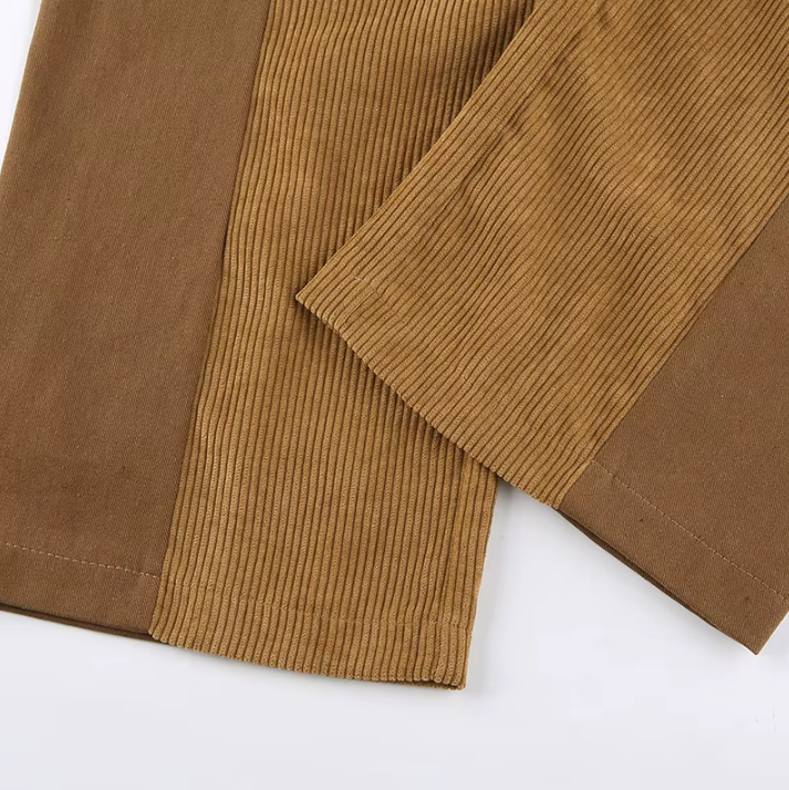 Verge Patchwork Corduroys - London Lake