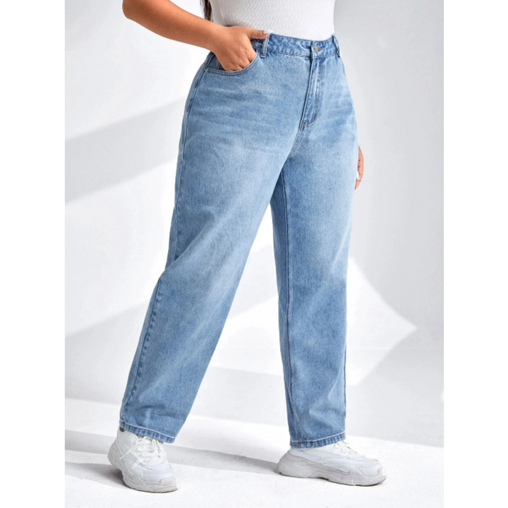 Arianna Straight-Leg Denim Jeans - London Lake