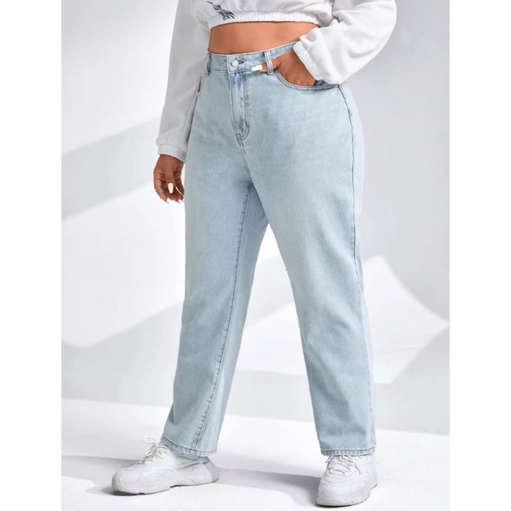 Arianna Straight-Leg Denim Jeans - London Lake