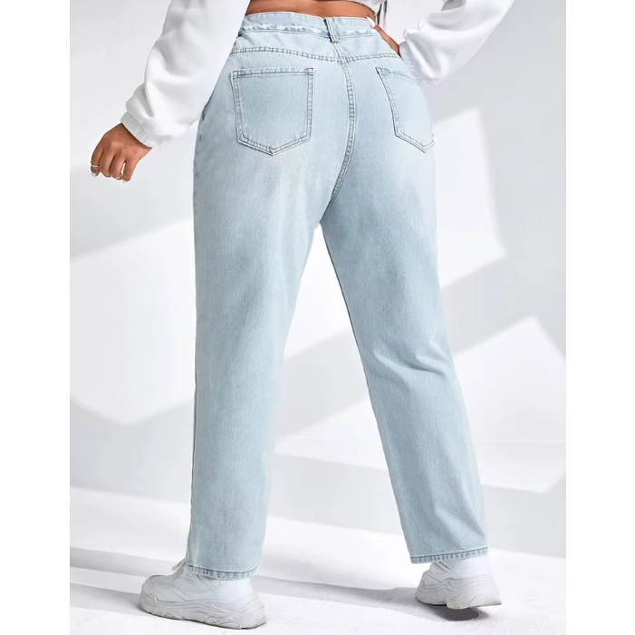 Arianna Straight-Leg Denim Jeans - London Lake