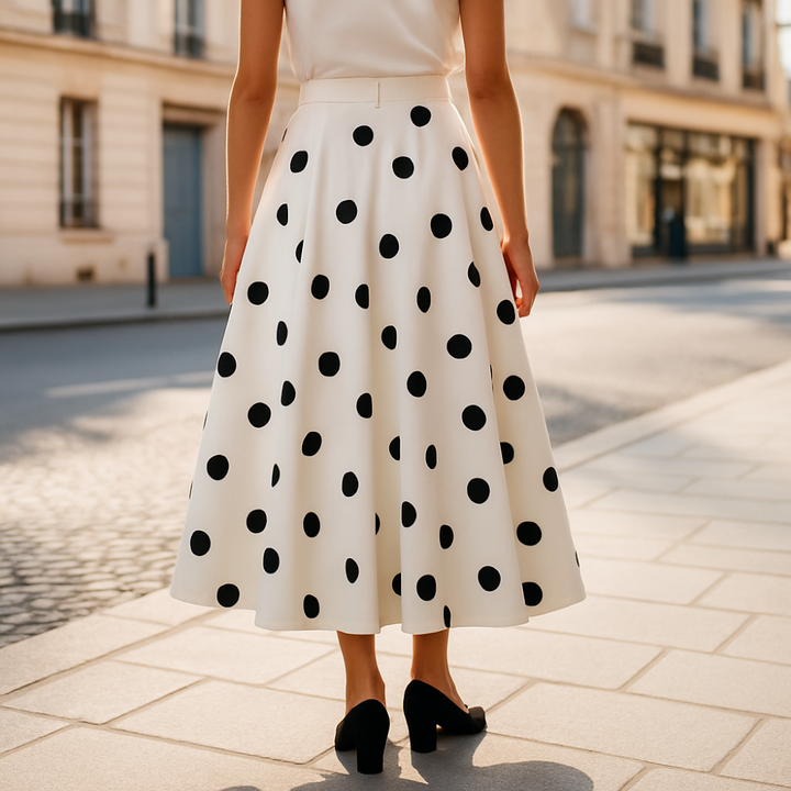 Monet Polka Dot Skirt - London Lake