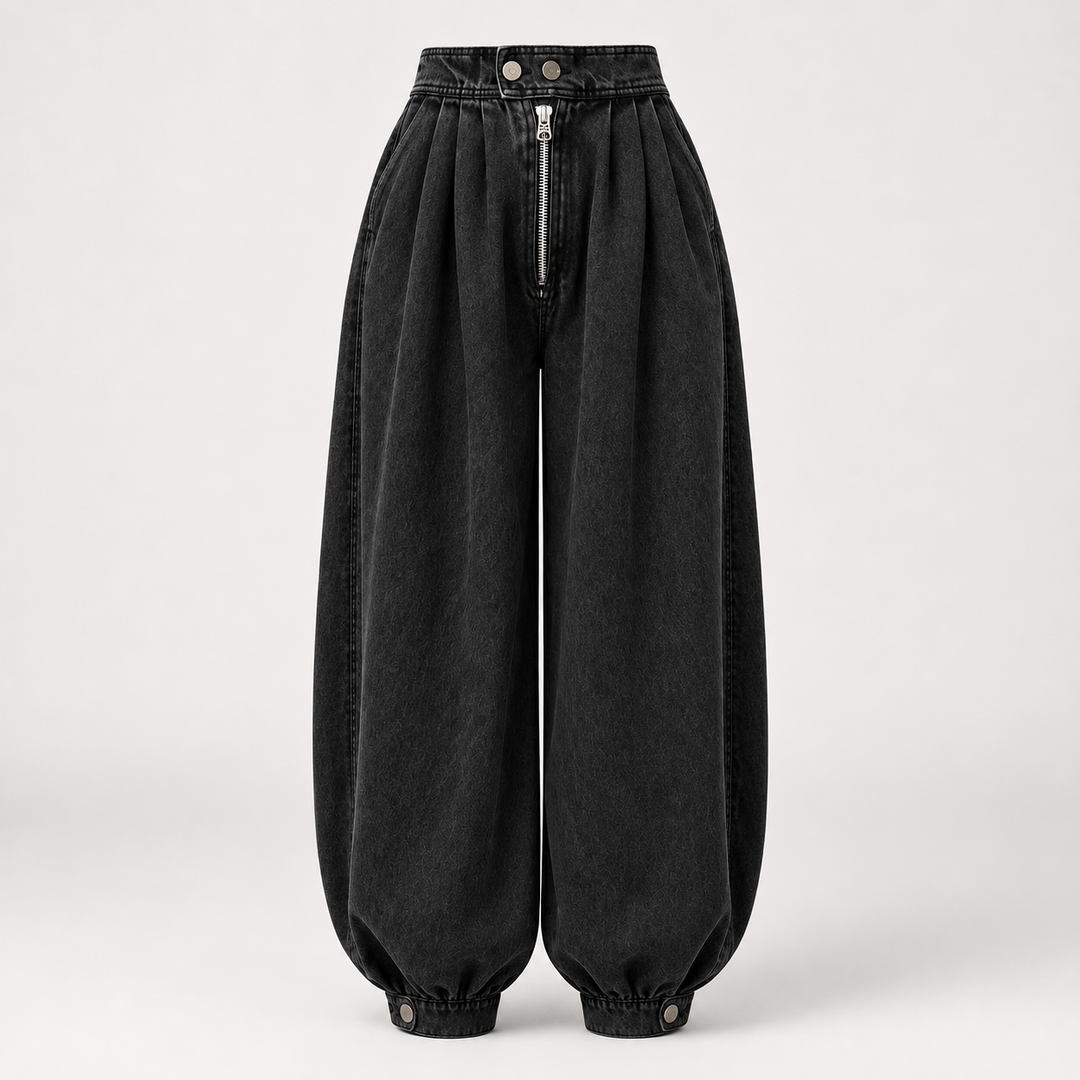 Renee Pleated Balloon Jeans