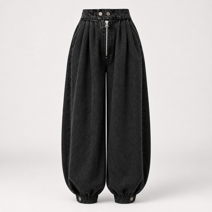Renee Pleated Balloon Jeans