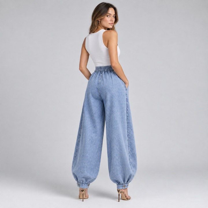 Renee Pleated Balloon Jeans