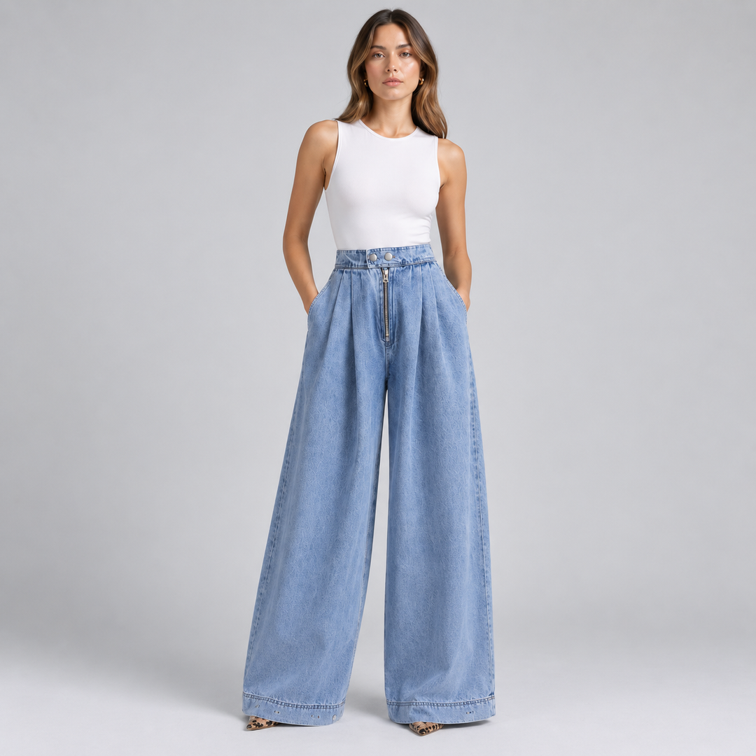 Renee Pleated Balloon Jeans