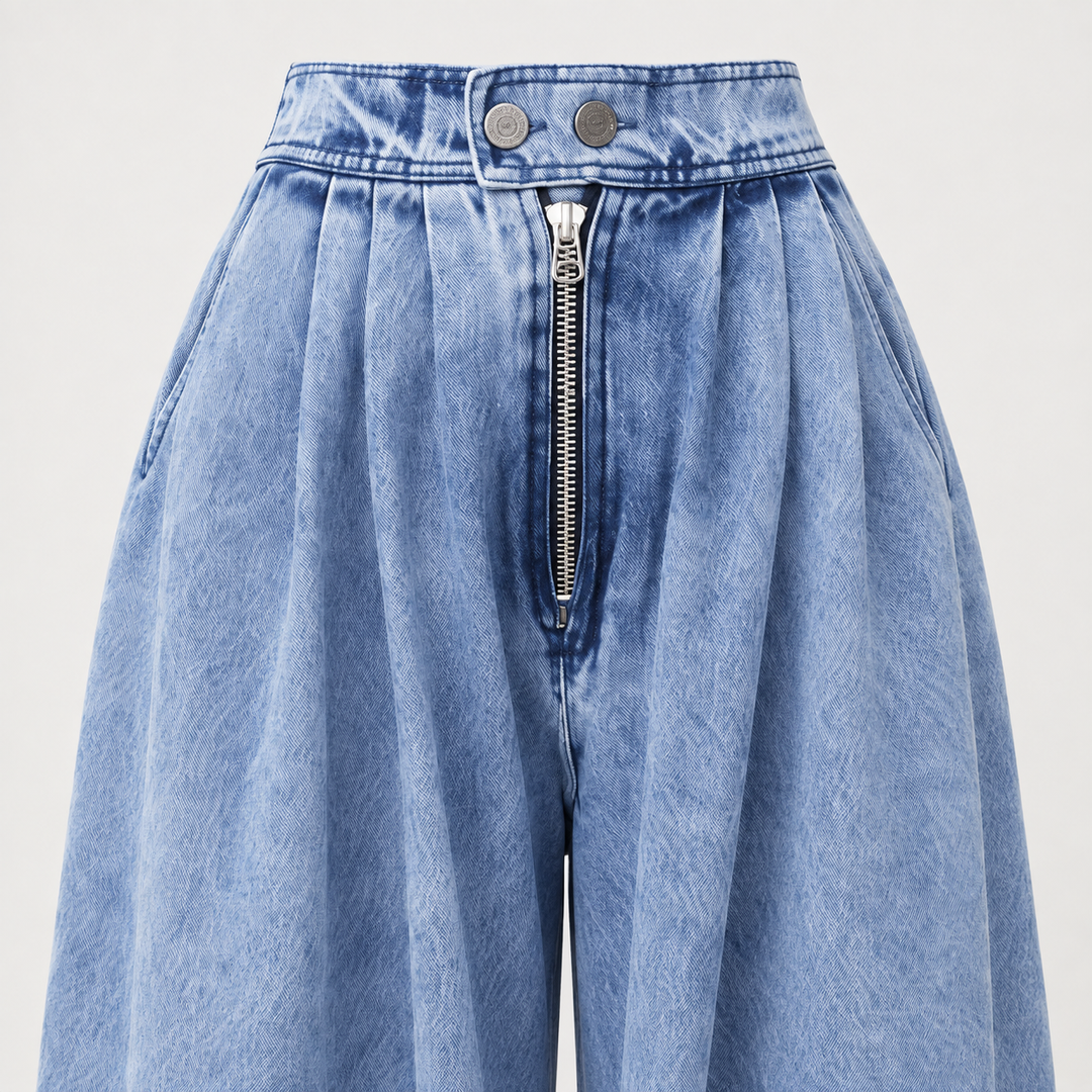 Renee Pleated Balloon Jeans