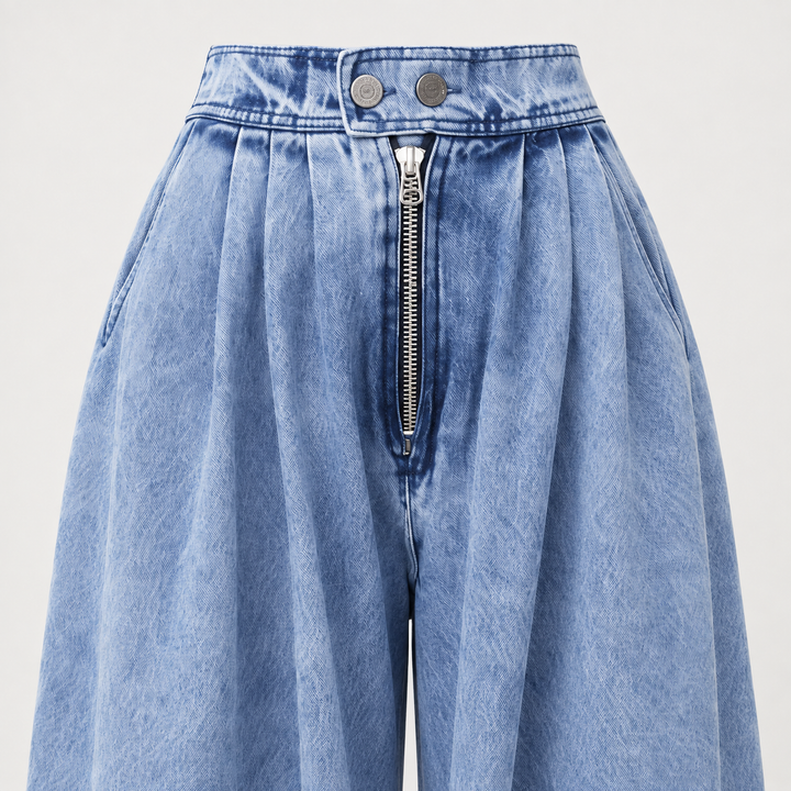Renee Pleated Balloon Jeans