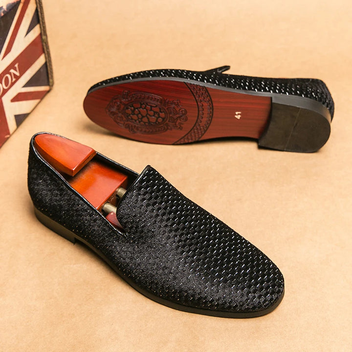 Luca Grid Loafers - London Lake