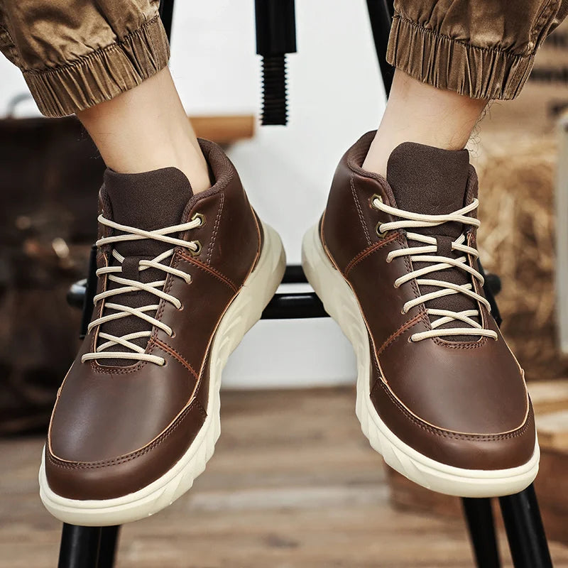 Hudson Leather Sneakers - London Lake