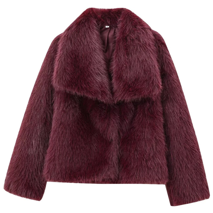 Alpine Grace Faux Fur Coat - London Lake