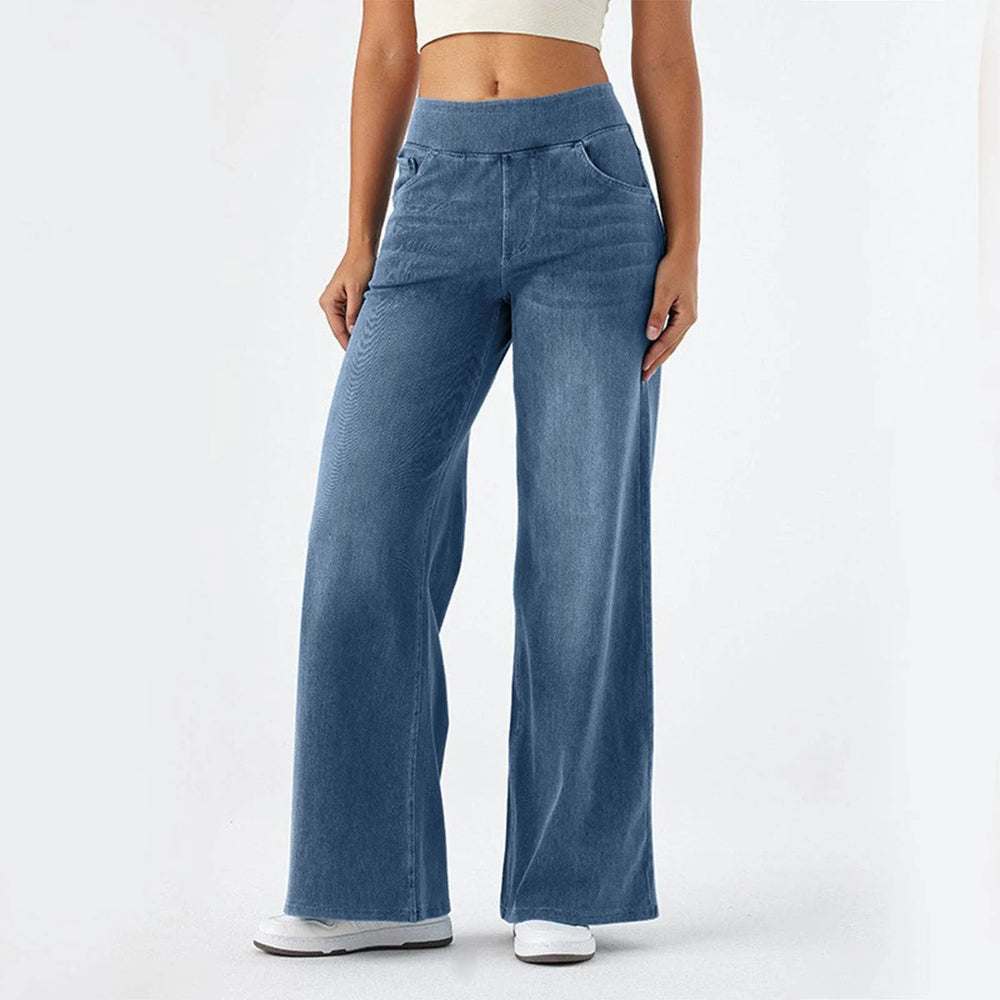 Sierra Wide Leg Jeans - London Lake
