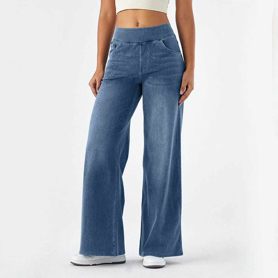 Sierra Wide Leg Jeans - London Lake