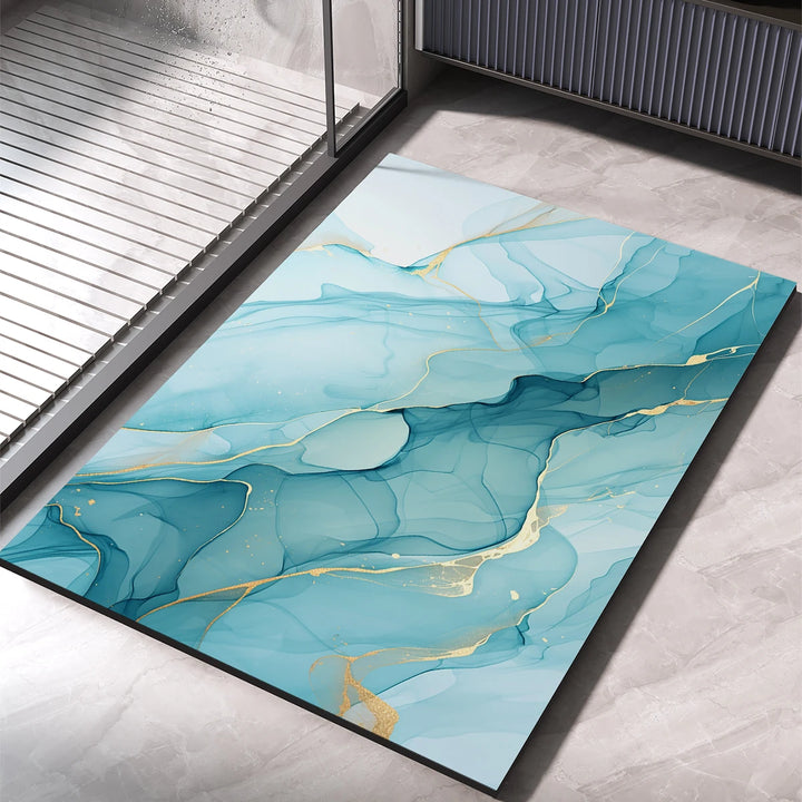 Cascade Marble Bath Mat - London Lake