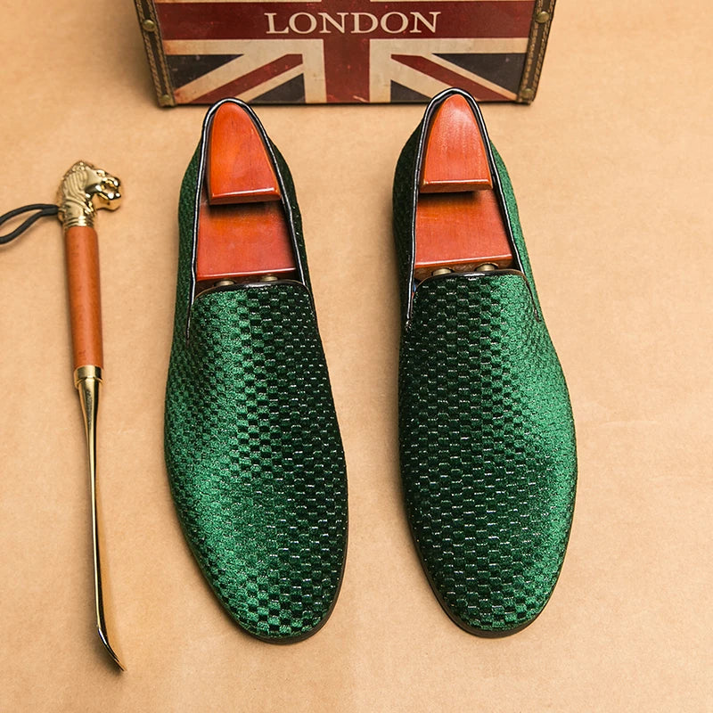 Luca Grid Loafers - London Lake