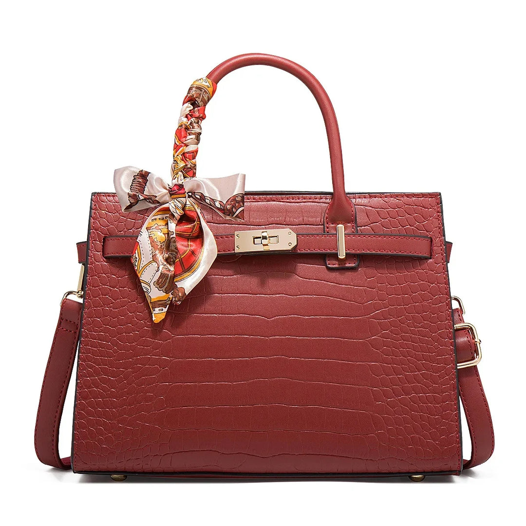 Astoria Leather Handbag - London Lake