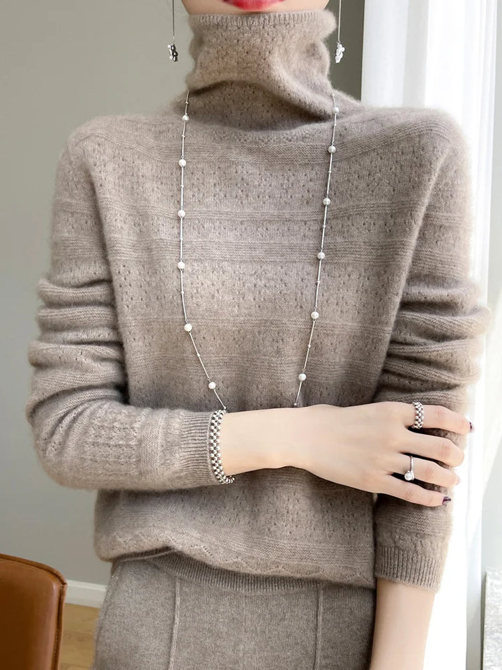 Camille Wool Knitted Sweater - London Lake