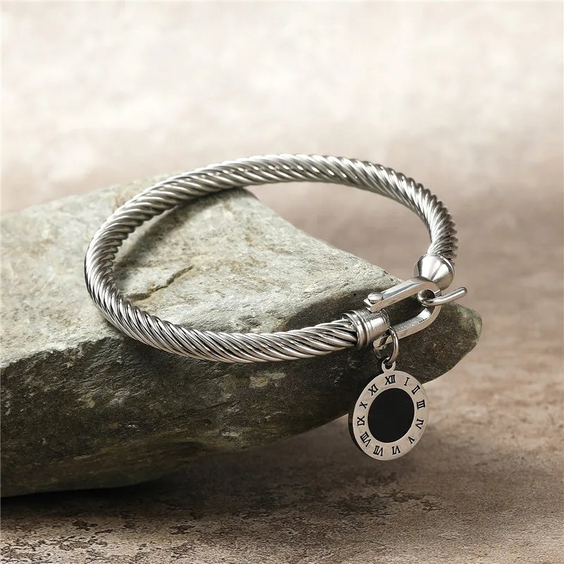 Roma Cable Buckle Bracelet - London Lake