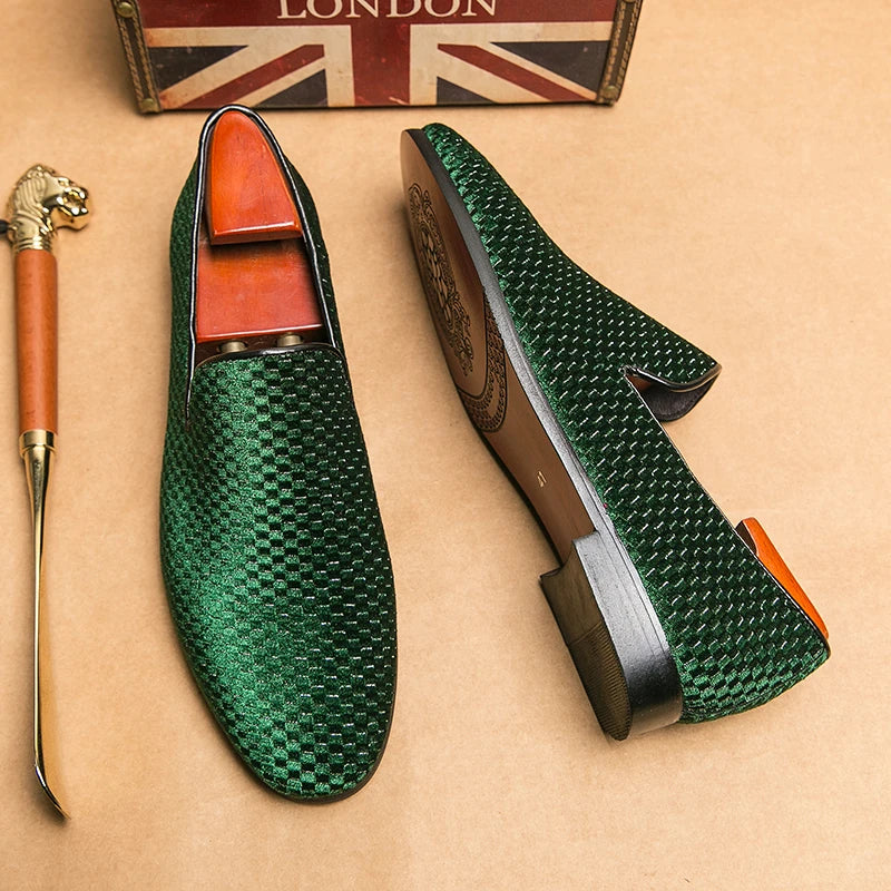 Luca Grid Loafers - London Lake