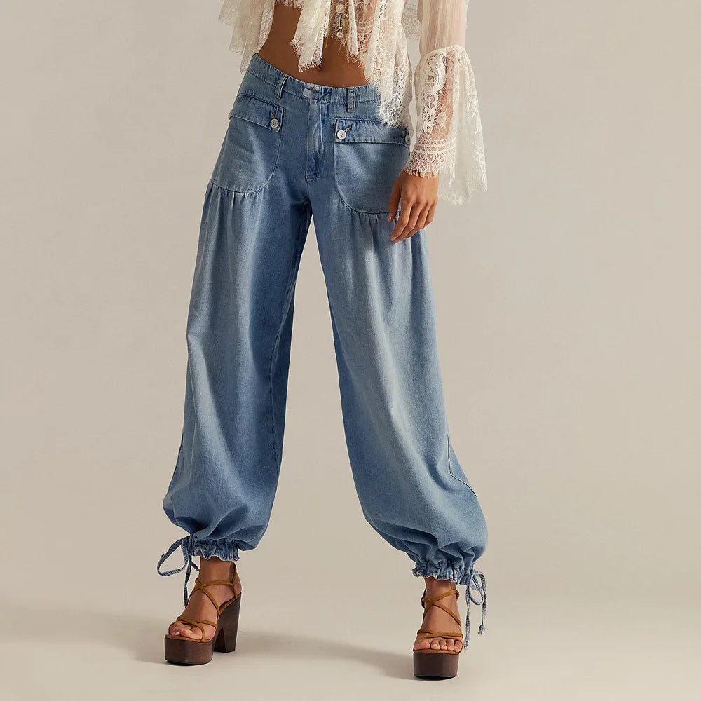 Driftwood Drawstring Denim - London Lake