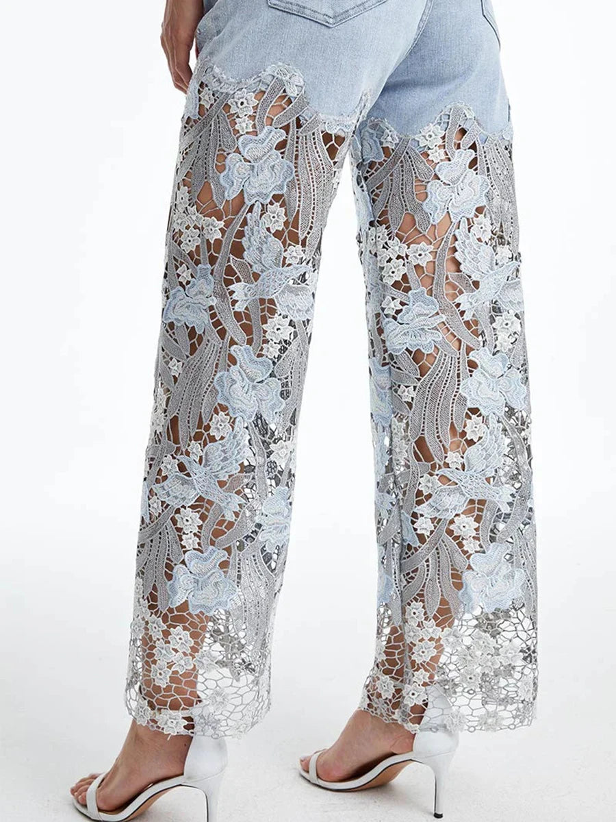 Cambria Embroidery Jeans - London Lake