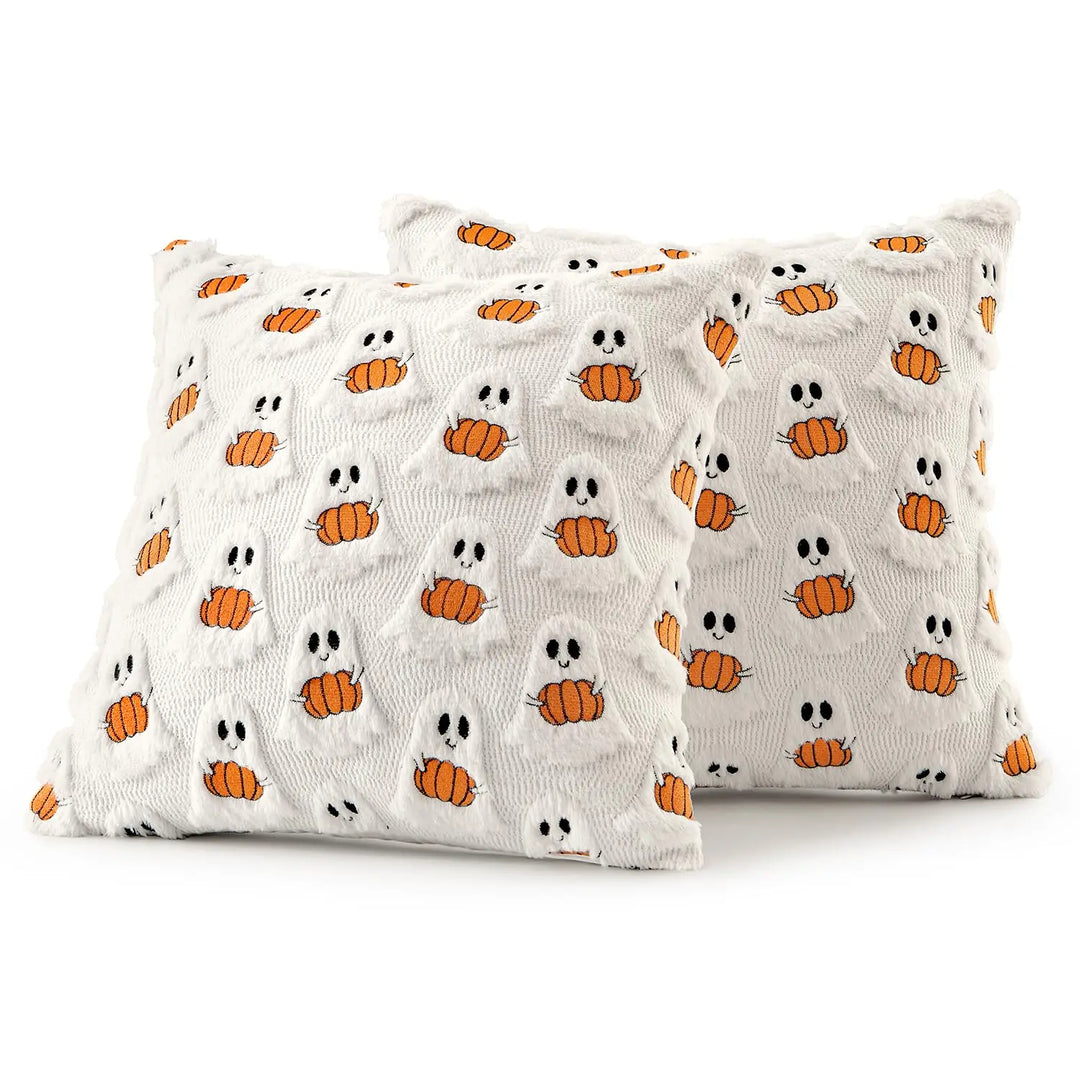 Ghost Pumpkin Pillow Covers - London Lake